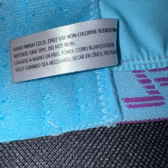 Reflex Size 1X Bra Active  Wire Free Blue Purple Women’s  Bra Comfort - Picture 8 of 11